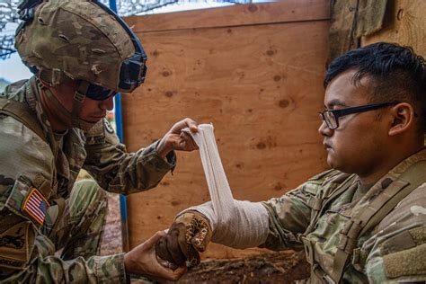 US Marine Combat Medics Providing Preventive Care