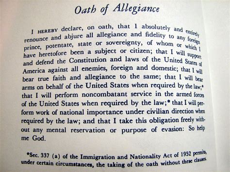 US Marine Corps Oath Pledge of Allegiance