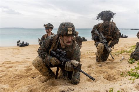 US Marines in Combat Training