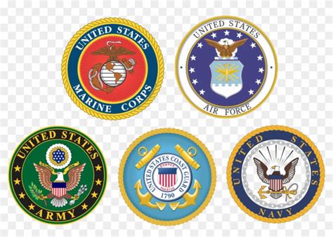 US Military Service Branch Crests