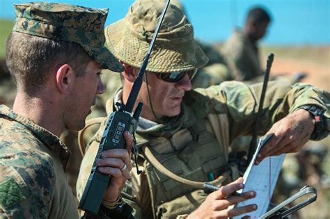 US and Australian naval personnel engaging in joint exercises