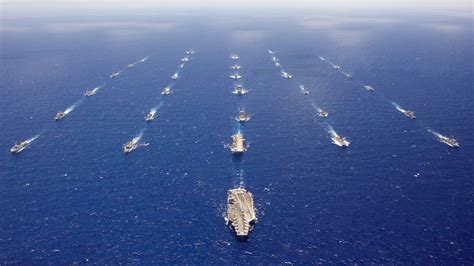 US Navy Third Fleet Ships at Sea