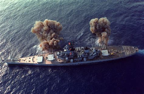 US New Jersey Battleship in Vietnam