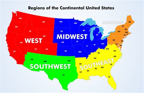 US Regions Map