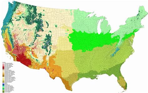 USA climate map