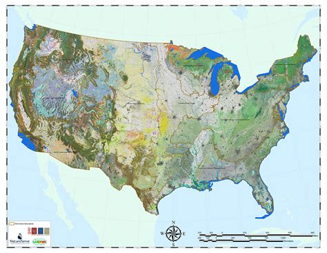 USA environmental map