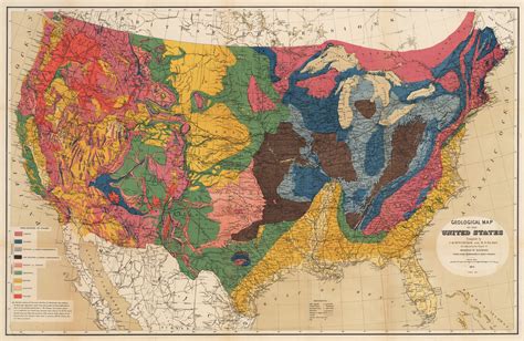 USA geological map