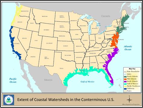 USA Map Coastlines