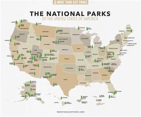 USA Map Parks