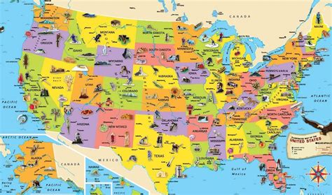 USA map travel