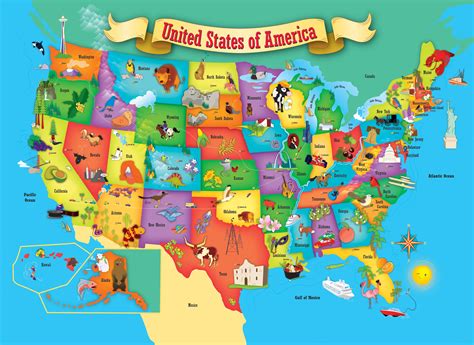 USA maps for outdoor activities