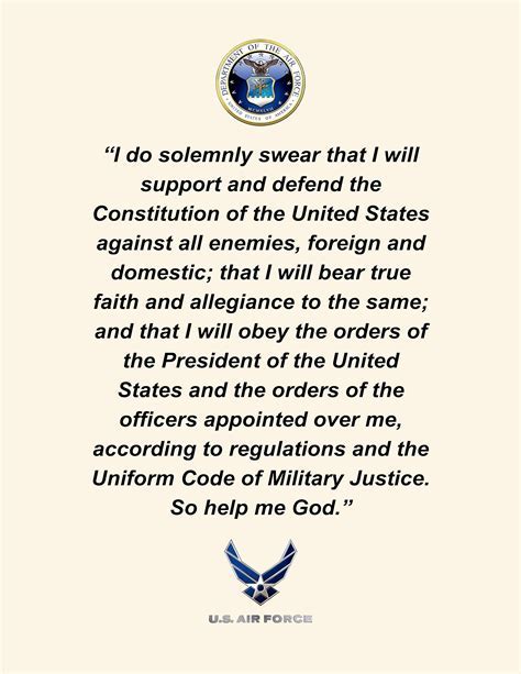 USAF Oath of Office Image