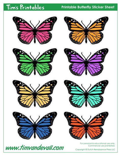 Uses of butterfly printables