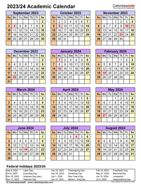 Using Academic Calendar