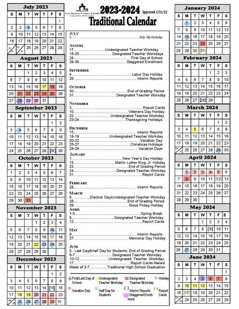 Using Hanover County Schools Calendar