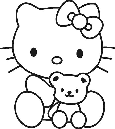 Using Hello Kitty coloring pages