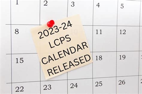 Using LCPS Calendar to Plan for Future