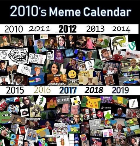 Using a meme calendar guide