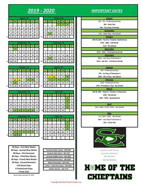 Using Seminole State Academic Calendar