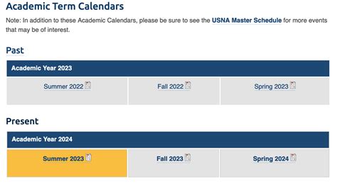 USNA Academic Calendar FAQs