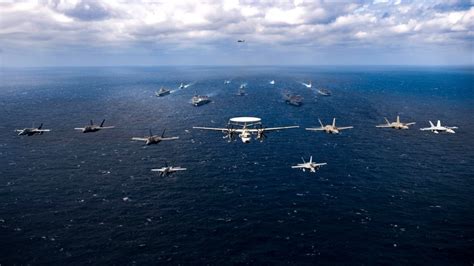 U.S. Navy 7th Fleet aircraft in flight