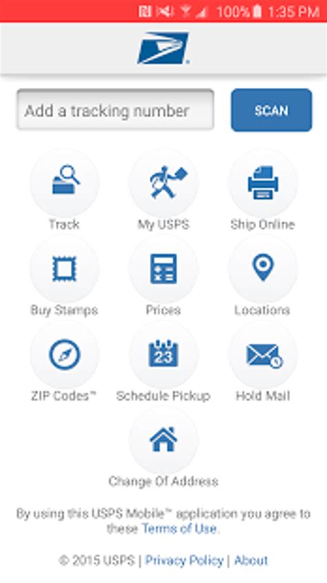 USPS Mobile App Post Office Locator