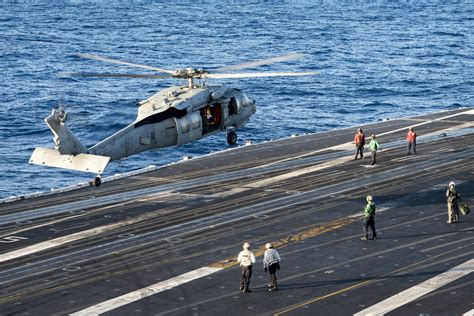 USS Carl Vinson Helicopter Landing