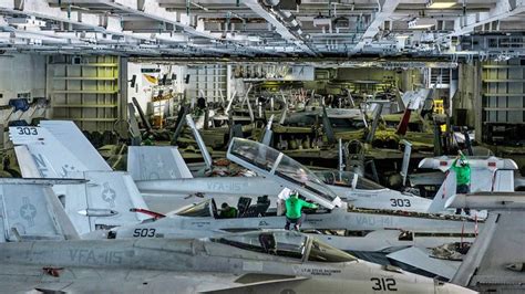 USS Dwight D. Eisenhower's hangar bay