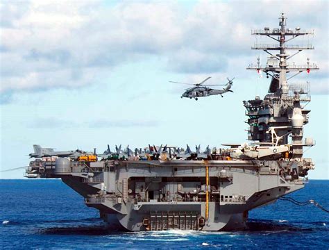 USS Enterprise (CVN-65) and USS Nimitz (CVN-68)