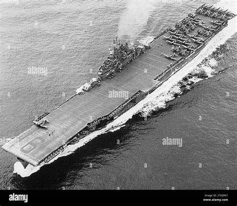 USS Essex CV-9 during the Battle of Okinawa