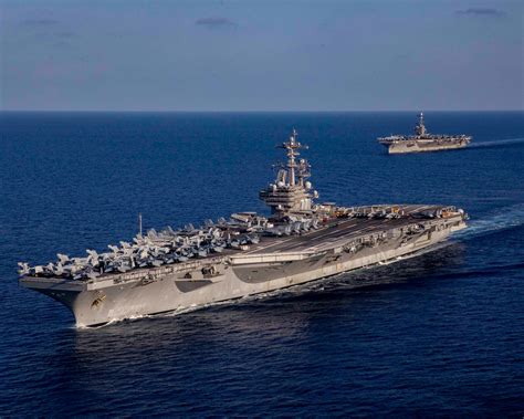 USS George H.W. Bush at sea