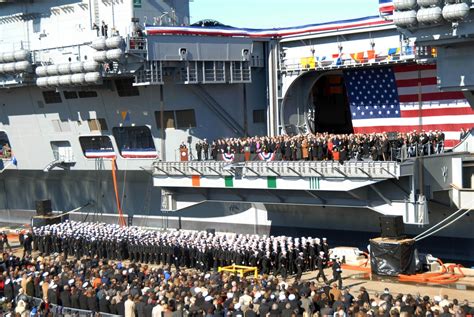 USS George H.W. Bush commissioning ceremony