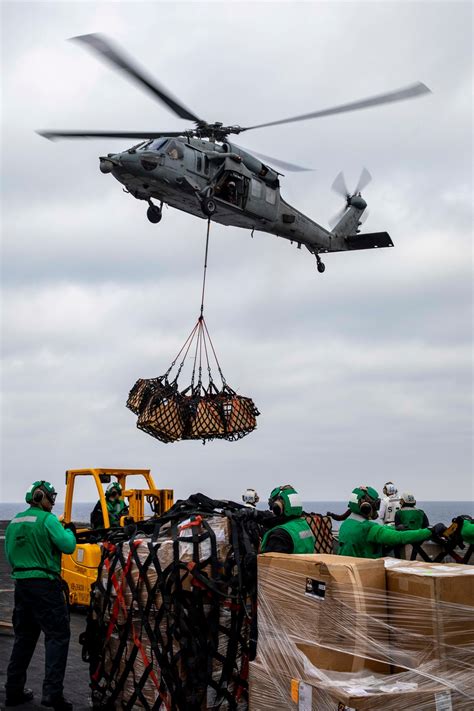 USS George H.W. Bush replenishment at sea