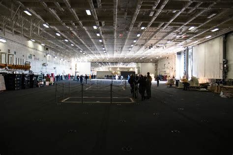 USS Gerald R. Ford's hangar bay