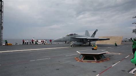 USS Gerald R. Ford launching an F-35C