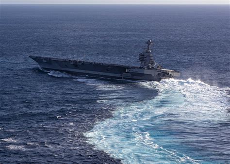 USS Gerald R. Ford testing