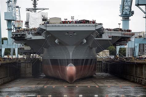 USS Gerald R Ford in Dry Dock