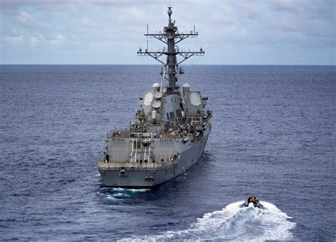 USS Halsey during exercise