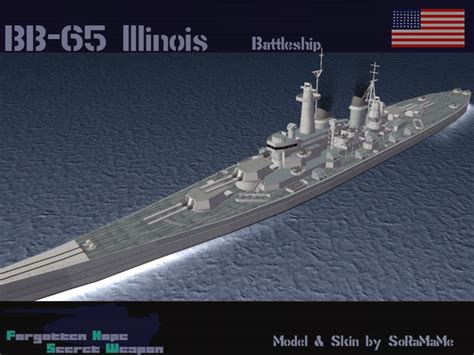 USS Illinois (BB-65) under construction