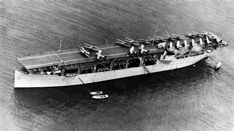 The USS Langley at sea