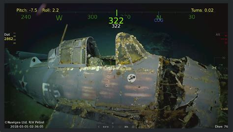 USS Lexington Aircraft Carrier Wreckage