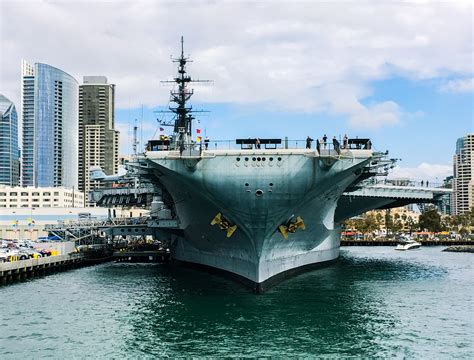 Exterior view of the USS Midway Museum