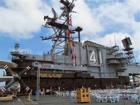 Island and control tower of the USS Midway Museum