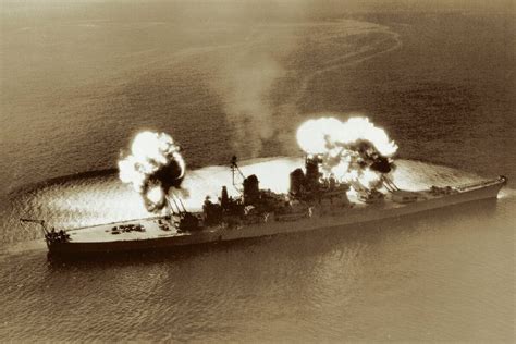 USS New Jersey battles