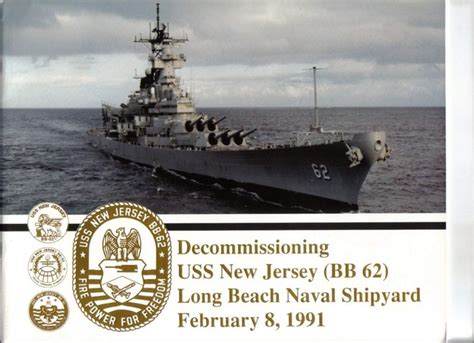 USS New Jersey Decommissioning