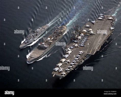 USS Ranger (CV-61) Refueling at Sea