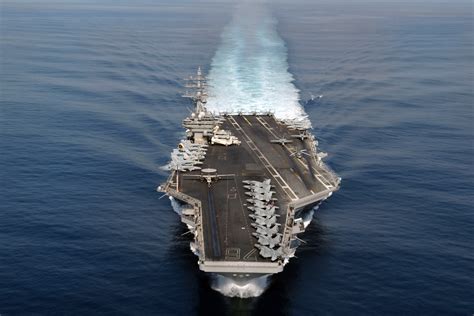 USS Ronald Reagan aircraft carrier at sea