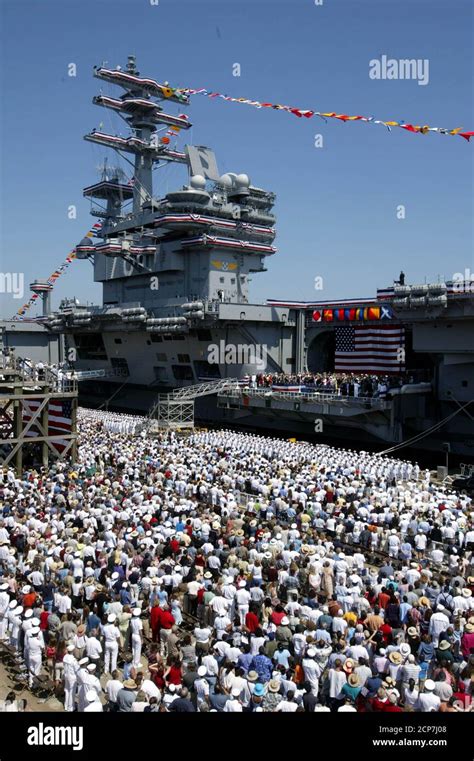 USS Ronald Reagan commissioning ceremony