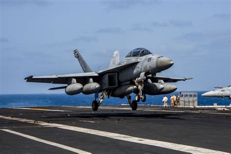 Flight deck operations on USS Ronald Reagan