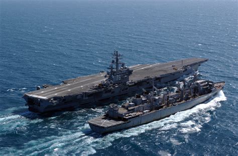 Underway replenishment of USS Ronald Reagan